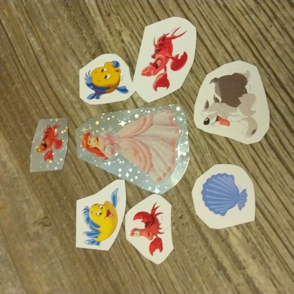 $3 if bundled Little mermaid stickers